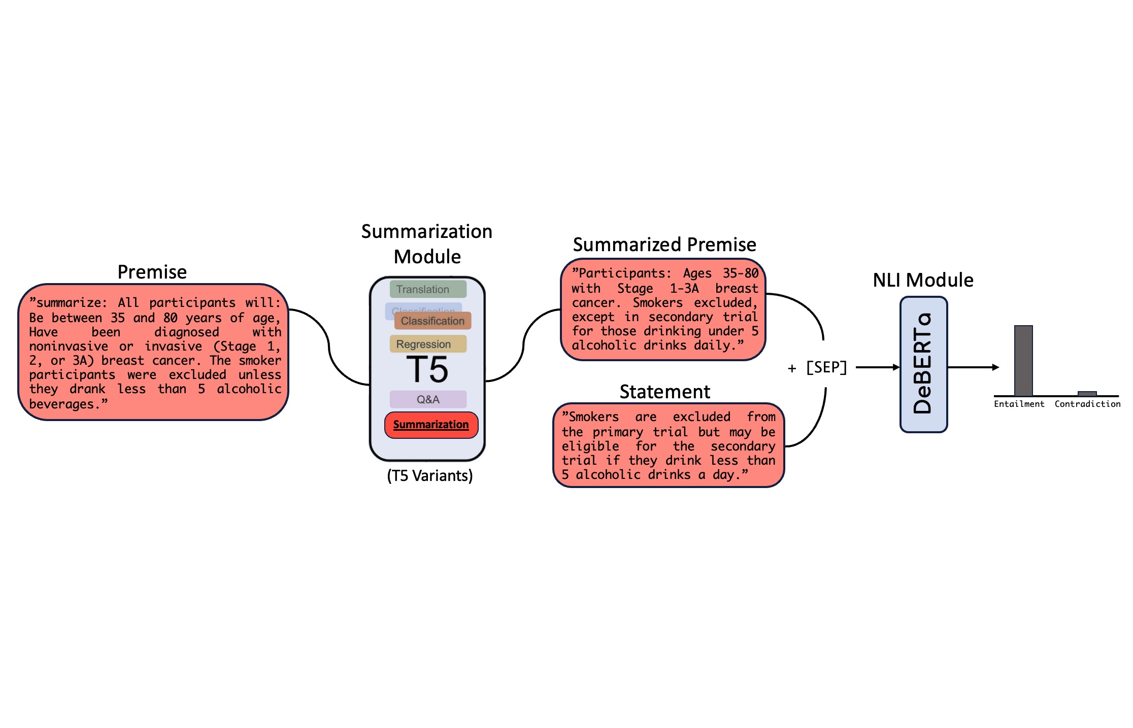 T5-generated clinical-Language summaries for DeBERTa Report Analysis (TLDR)